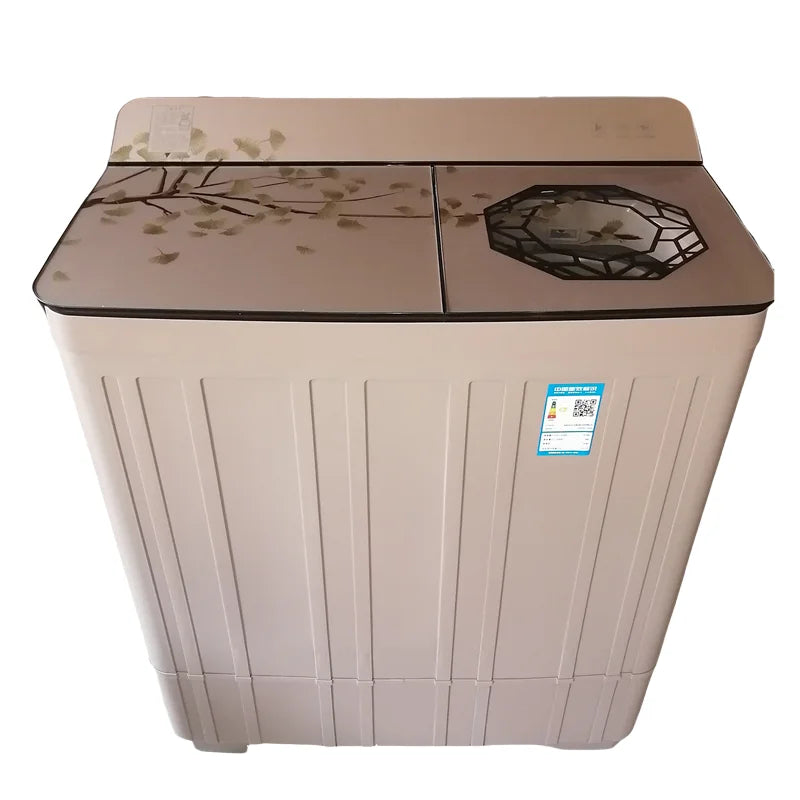 Tidesmit 18kg large capacity semi-automatic twin tub washing machine with dual barrel washer and spin dryer