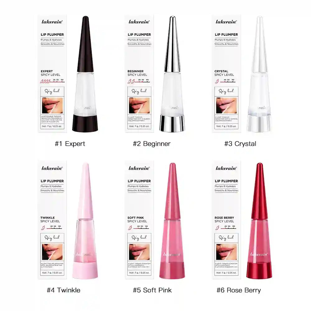 Lip Plumper Gloss - Hydrating Voluminous Finish by Tidesmit Lip Care Set 4 Tidesmit