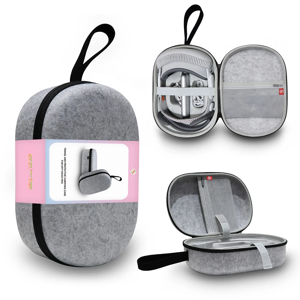Apple Vision Pro Carrying Case – Durable Felt Travel Bag for VR Headsets Tidesmit