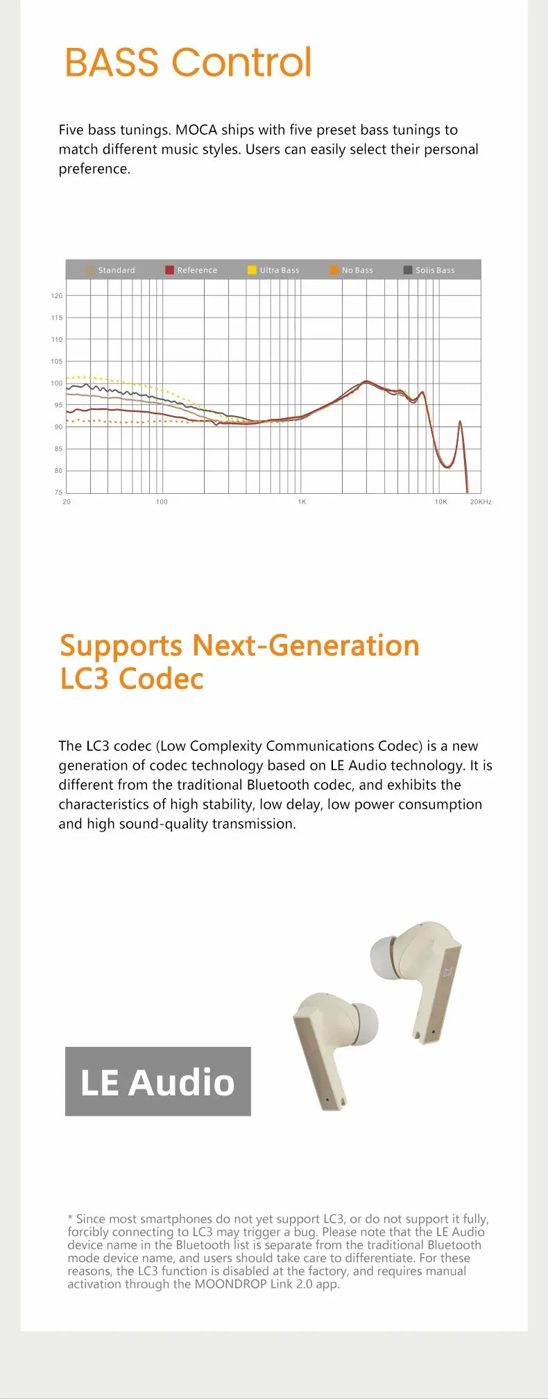 Moondrop Moca ANC Wireless Earbuds | Low Latency TWS | Tidesmit Tidesmit