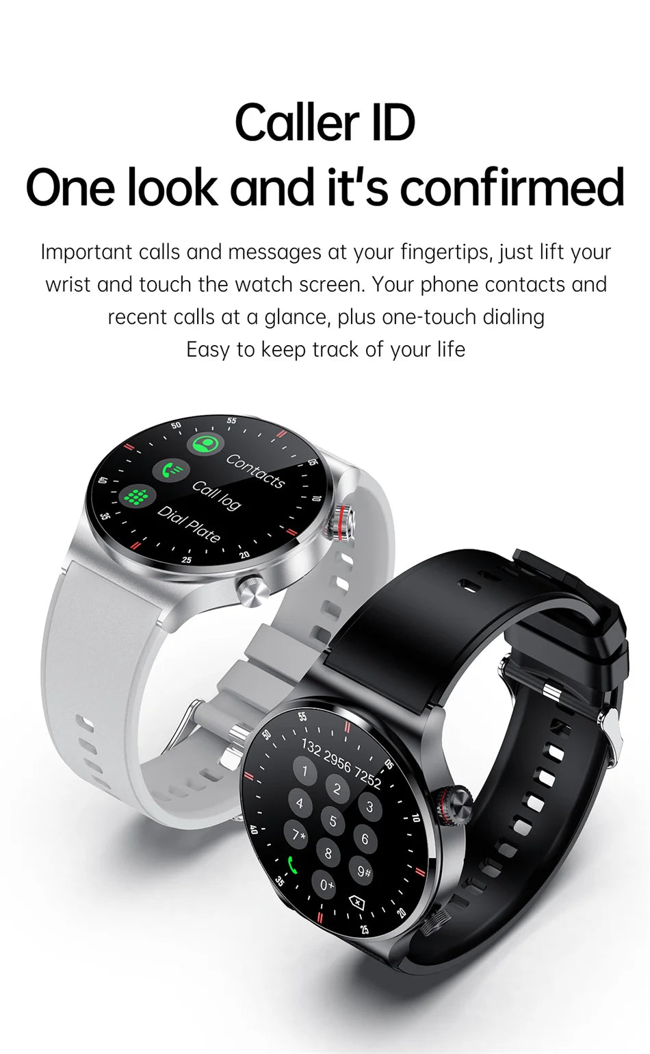 GPS ECG+PPG Bluetooth Call Smart Watch Men 2026 Sports Bracelet NFC Waterproof Custom Watch Face Men SmartWatch For IOS Android