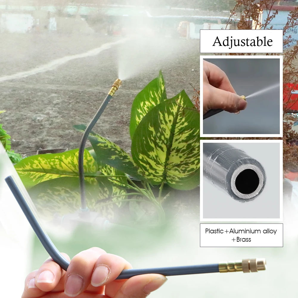 New Type-C Direct Charging Gardening Dual-Way Independent Control Irrigation Timer Mist Cooling Kit Custom DIY Watering Schedule