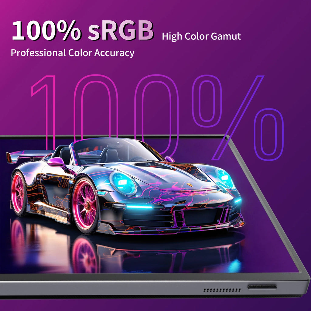 16" 2.5K 165hz 144hz Portable Monitor 1920*1200 16:10 100%sRGB 450Cd/m² Travel Gaming Display for Laptop Switch ps4 ps5 Xbox