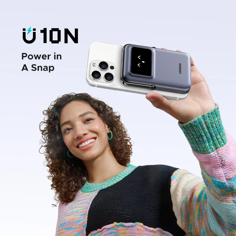 Magnetic Wireless Power Bank 10000mAh PD Fast Charger for iPhone Tidesmit