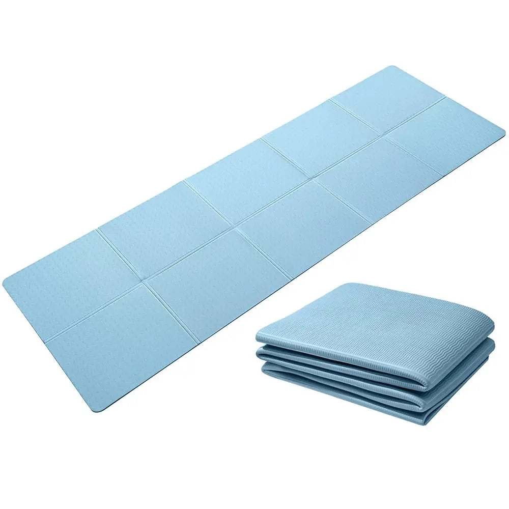 Good Nite Foldable Yoga Mat - TPE Non-Slip 183x61cm for Gym, Pilates & Travel, 0.6cm Thick