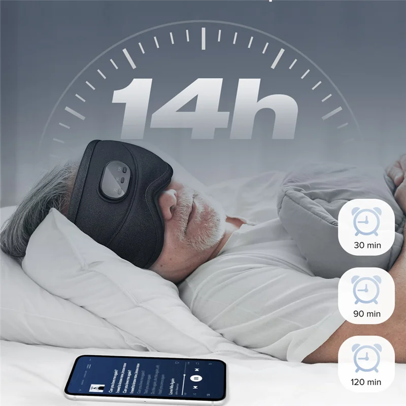 Bluetooth Sleep Mask with Wireless Headphones - Blackout Comfort Tidesmit