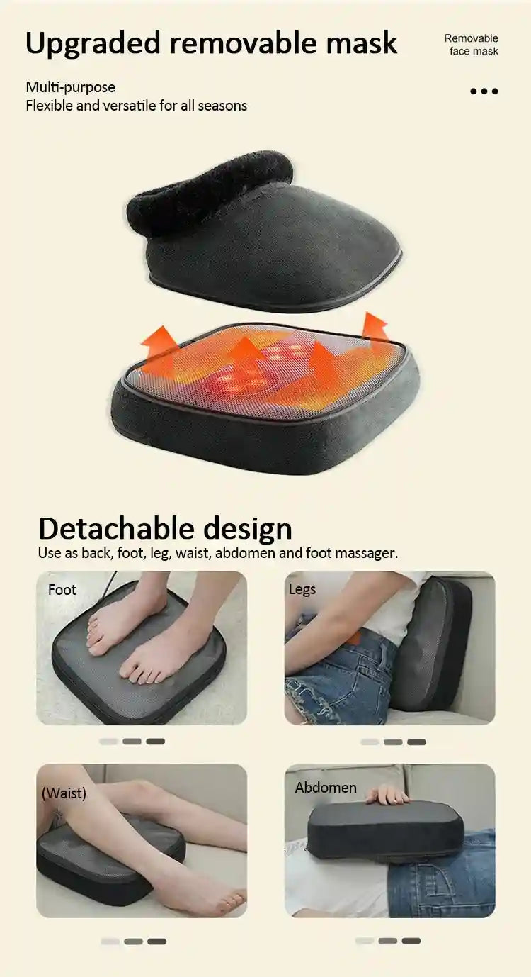 Electric Foot Massager with Heat for Deep Tissue Muscle Relief Massage Roller Tidesmit