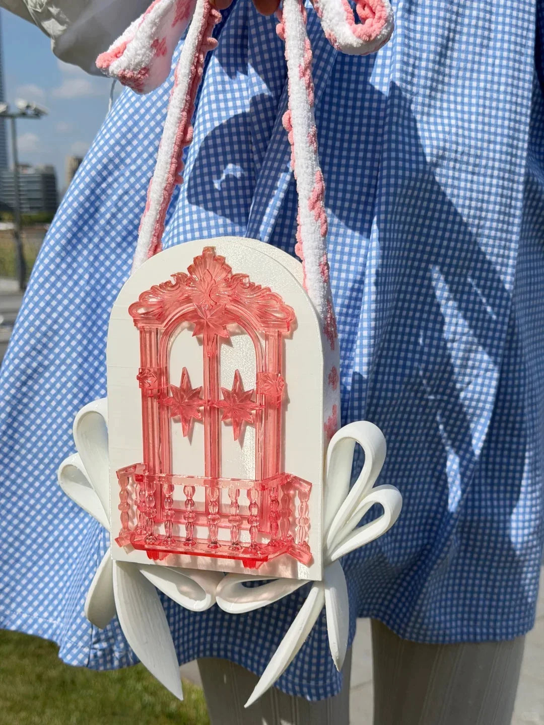 3D Printed TPU Women's Shoulder Bag Original Design Adult Girls' Small Capacity Handbag Open-top Design Balcony Purse Wallet
