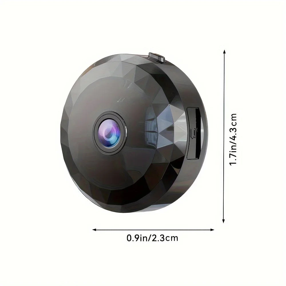 Mini 2.4G WiFi 170 Wide-angle CMOS Night Vision Motion Detection Weatherproof Family Security Camera with Memory Card Storage