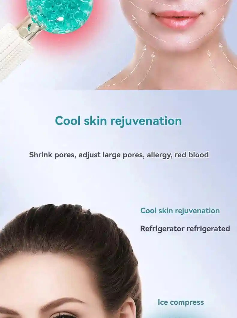 Ice Globes Cooling Facial Massage Roller - Professional Skin Care Eye Massage Instrument Tidesmit