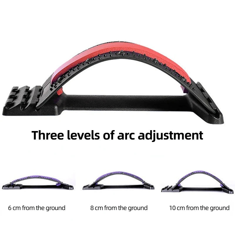 Back Stretcher for Lumbar Pain Relief - Ergonomic Muscle Support Device Back Massage Instrument Tidesmit