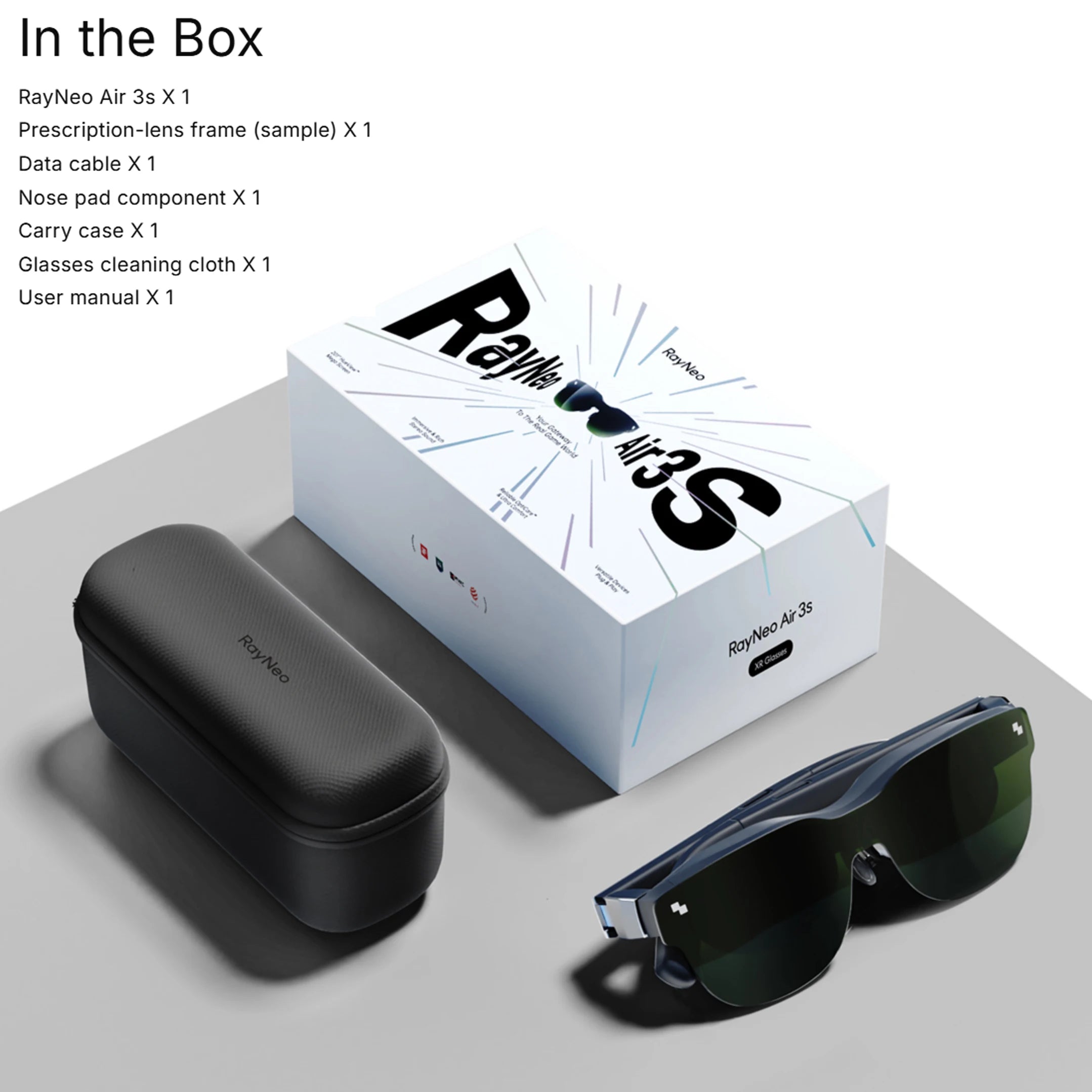 RayNeo Air 3S AR Glasses - 201-Inch Virtual Display for Mobile Gaming Air 3S China Mainland Tidesmit