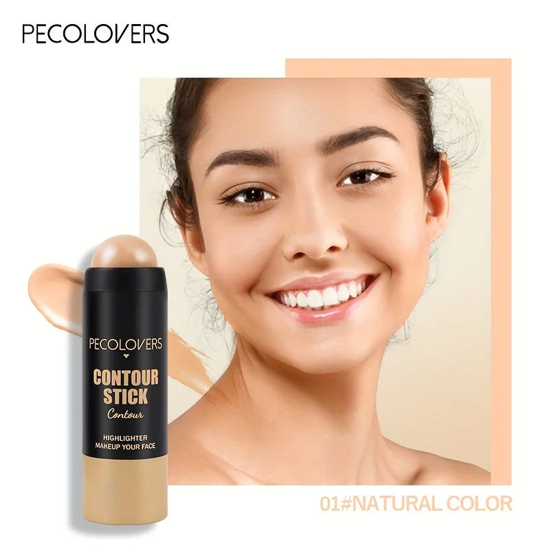 Tidesmit cream contour and highlighter stick texture close-up for natural 3D face makeup and bronzer application