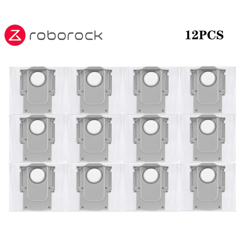 Tidesmit replacement accessory kit for Roborock Q Revo series including dust bags, brushes, filters, and mop cloths