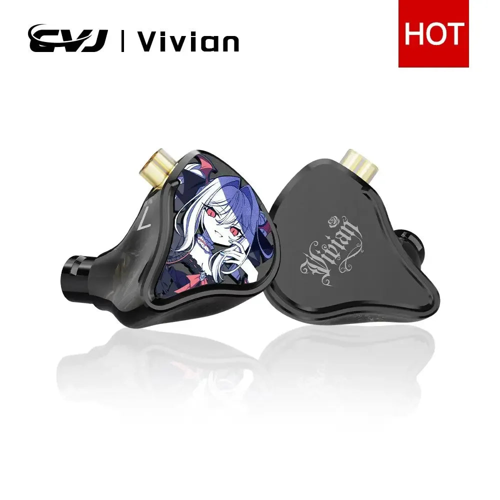 CVJ Vivian In Ear Earphones 10mm Dynamic Driver suitable for Music and Gaming 0.78mm Detachable Cable HiFi Sound Quality Tidesmit