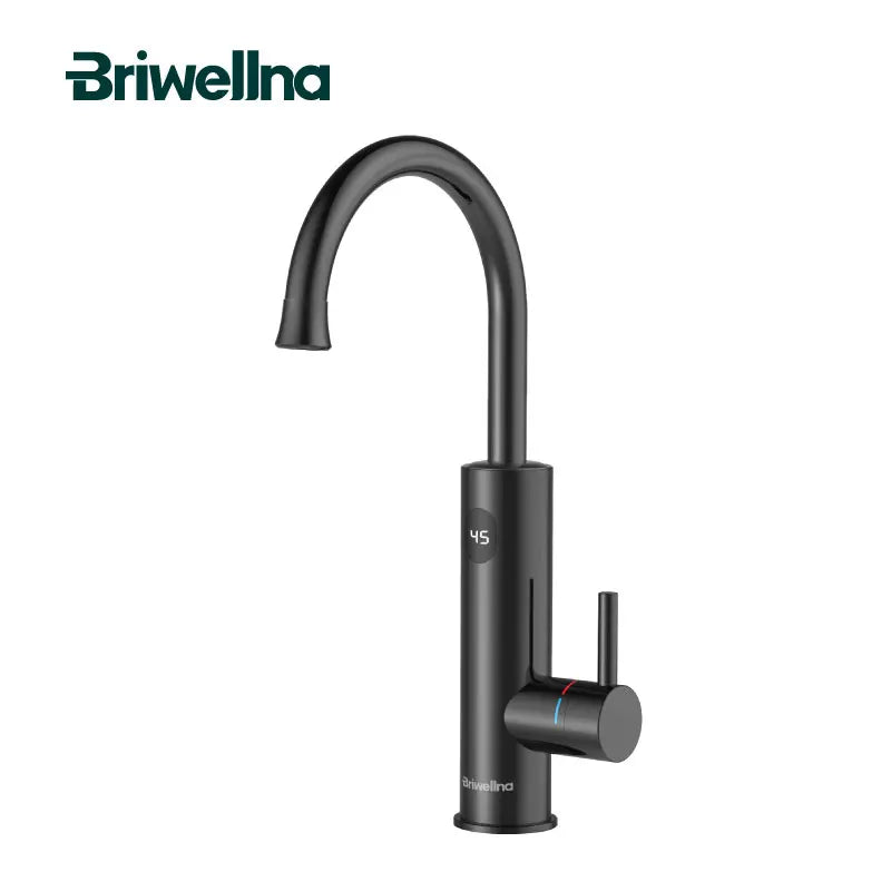 Briwellna Instant Hot Water Heating Faucet 220V Electric Faucet With Universal Adapter Nozzle Stainless Steel Heating Faucet