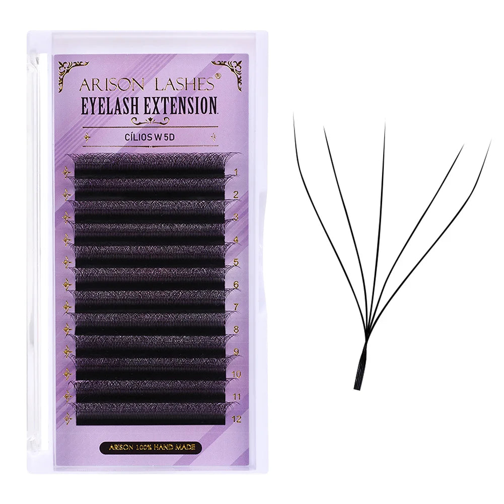 W Shape 7D Volume False Eyelashes 0.07mm D Curl - Soft Faux Lashes False Eyelashes Tidesmit