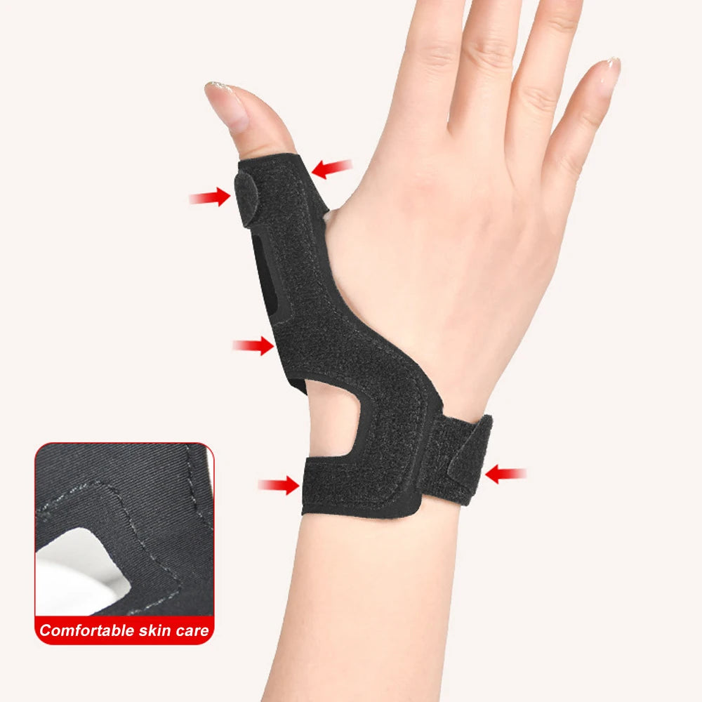 Thumb Support Brace Stabilizer Splint for Tendonitis, De Quervain's, Arthritis, Trigger Finger, Fits Both Hands