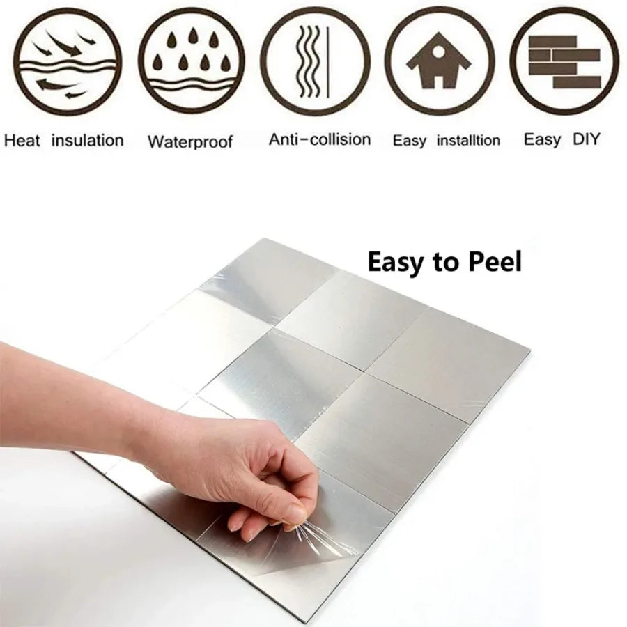 Self-adhesive Tiles Peel And Stick Backsplash Mosaic Wall Stickers 3d wall Panel Bathroom Waterproof Stick On Tiles For Kitchen