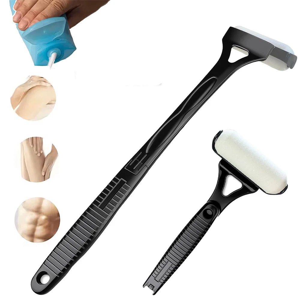 Back Lotion Applicator for Tanning and Sunscreen - Foldable Blue/Black Massage Chairs Tidesmit