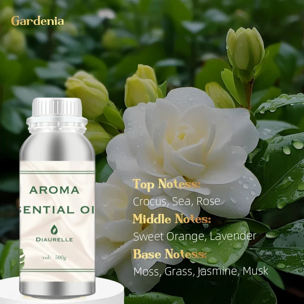 500ML Flower Aventus Essential Oil Home Air Freshener Pure Plant Essential Oil Hotel Room Fragrance Diffuser Oils Air Purifier