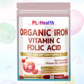 30 Patches  Iron Transdermal Patches with Vitamin C, Folic Acid Vitamin B6, Vitamin B12 - Support Blood Building