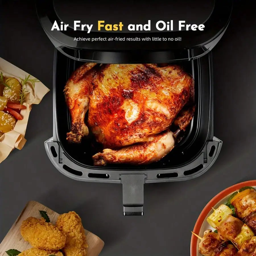 LONGADS Upgraded Air Fryer, Compact 2.8Qt Basket Air Fryer With Baking Pan, Air Fry, Bake, Roast, Broil In Minutes (2.8 QT, (Touch Series)), Kitchen Additions, Toaster Oven, Deep Fryer, Oven sv260312190243473677948