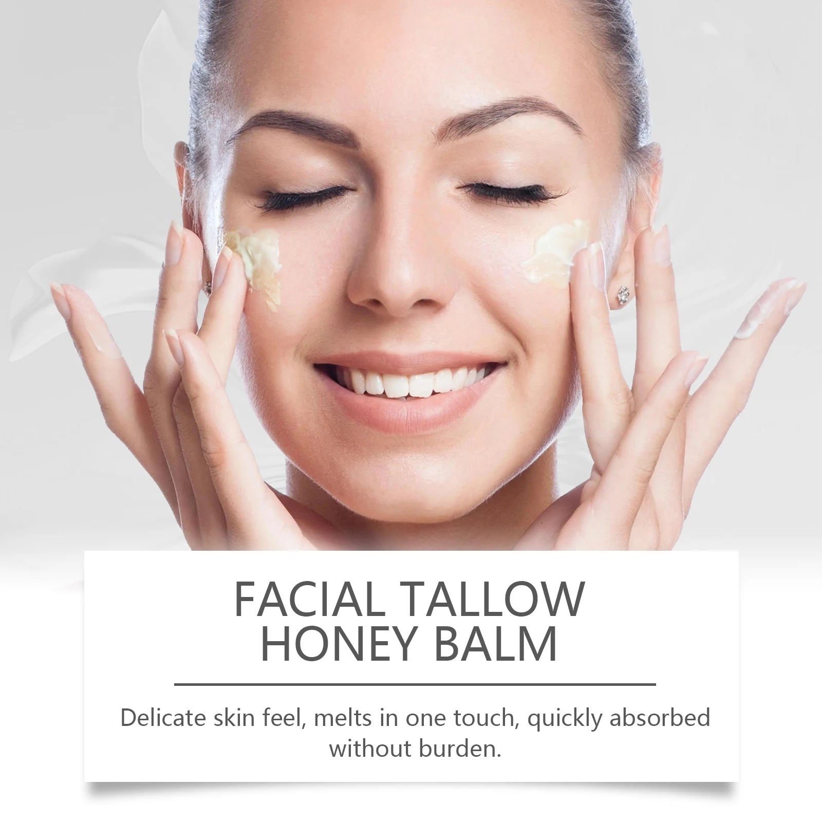 OUHOE Winter Skincare Facial Tallow Honey Balm Long-lasting Moisturizing Prevent Dryness Deep Nourish Skin Relieve Sensitivity