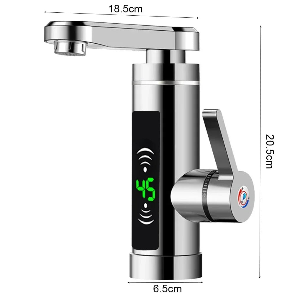 3KW Electric Fast Heating Waterfall Tap Electric Instantaneous Water Heater for Kitchen Bathroom