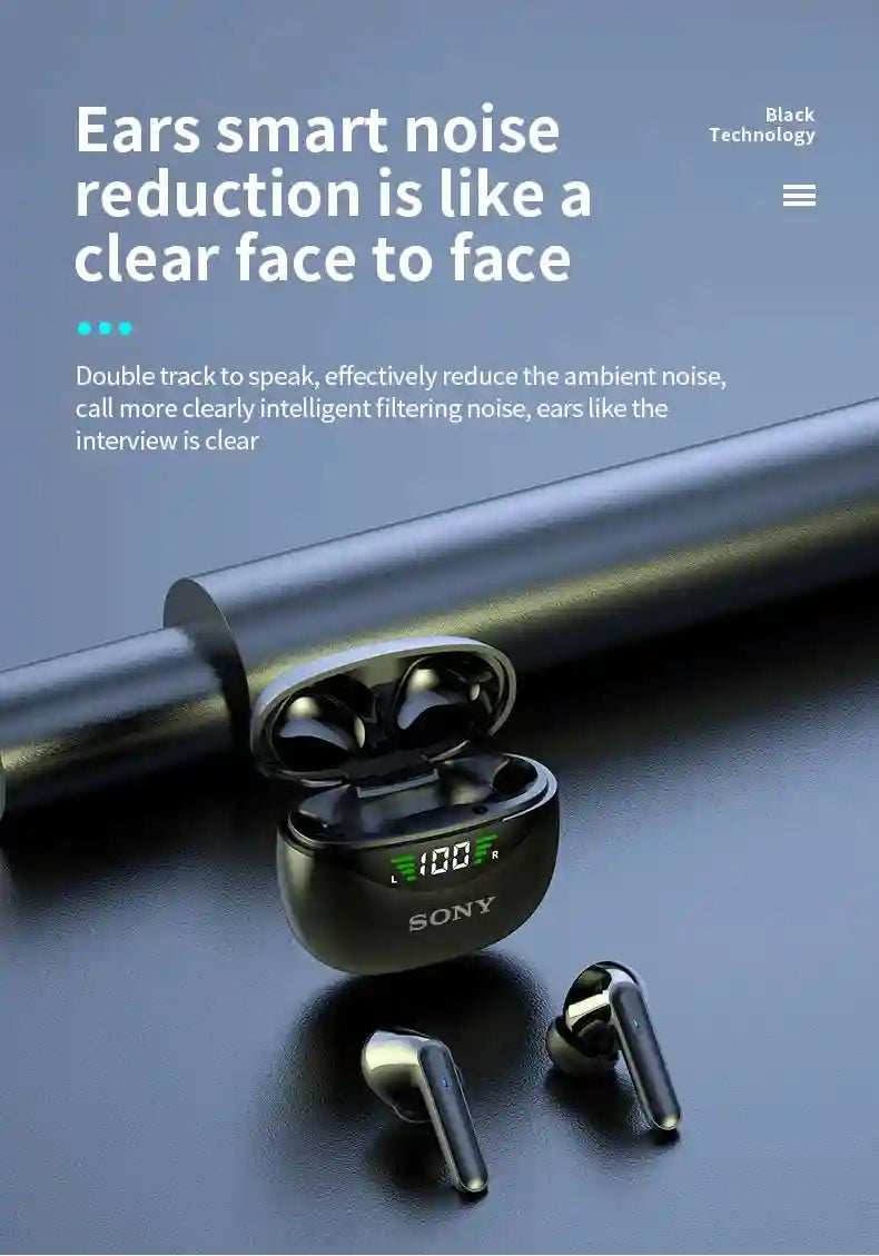 Sony DP4 Wireless Headphones with Active Noise Cancellation - Black Tidesmit
