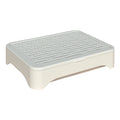 Indoor cat grass planter pot, empty grey tray with raised vent holes