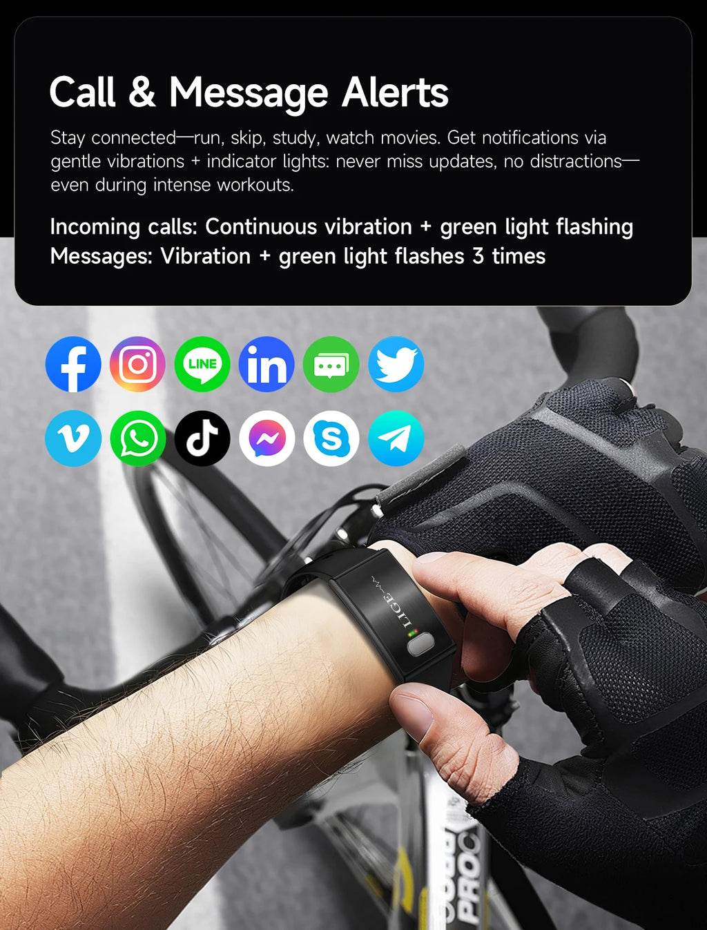 LIGE New ECG+PPG Smart Bracelet Heart Rate Health Monitoring Thermometer HPV Test Reports Waterproof Sports Tracker Smart Watch