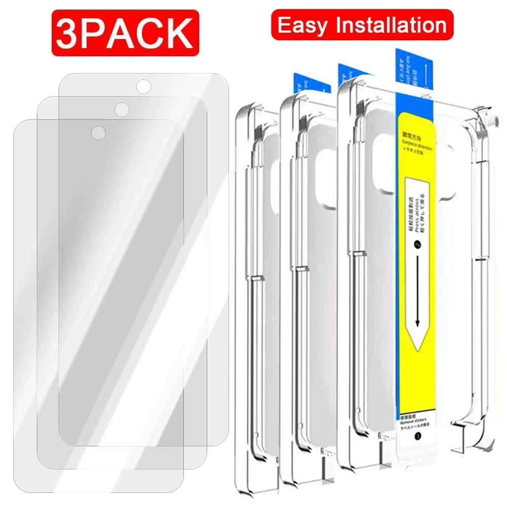 1-3Pcs For Google Pixel 10 9 Pro XL 5G Screen Protector Fingerprint Toughened HD Tempered Glass Dust Free Easy Install Kit Auto - Tidesmit