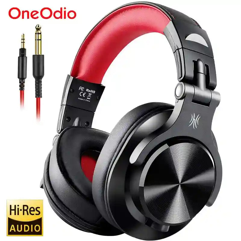 Wired Over-Ear Studio Headphones with Integrated Microphone Tidesmit