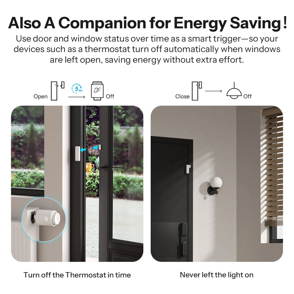 SONOFF SNZB-04PR2 SenseGuard DW Gen2 Zigbee Door/Window Sensor Active Security With Tamper Alerts Matter Bridge Via Apple Home