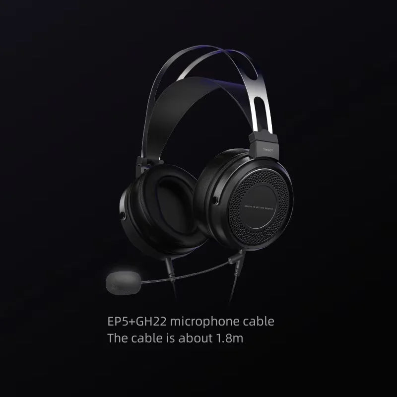 SIMGOT EP5 Wireless Headphones with 50mm Dynamic Driver & Low Latency Audio EP5 and GH22 Tidesmit
