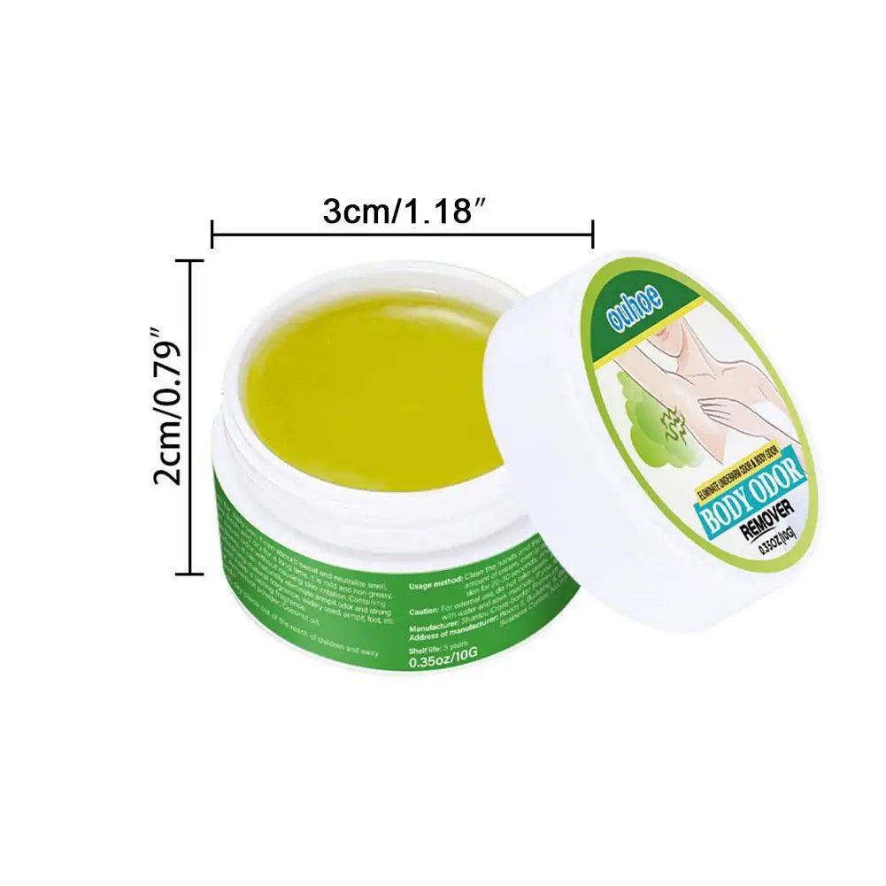 Tidesmit 10g underarm odor eliminator balm, a moisturizing anti-sweat deodorant cream for long-lasting freshness.
