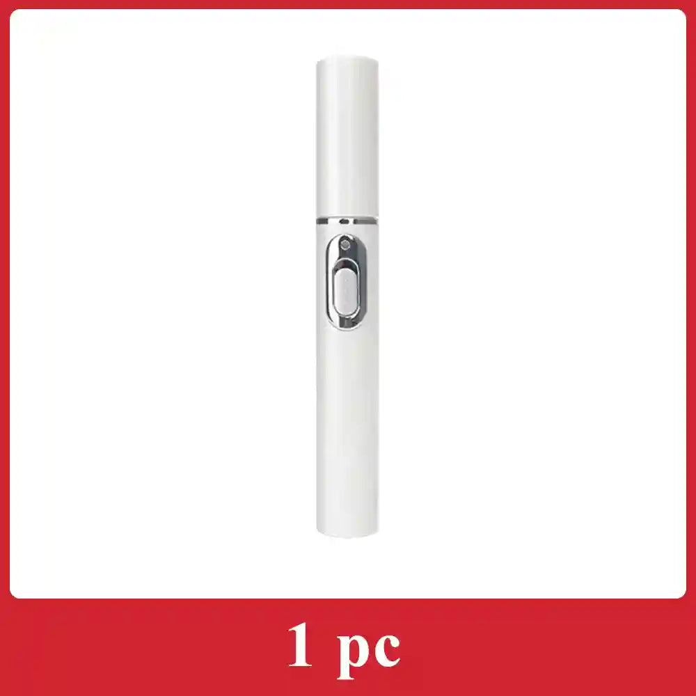 Blue Light Skin Care Pen - Rechargeable Facial Wand & Wellness Tool Massage Roller 1pc Tidesmit