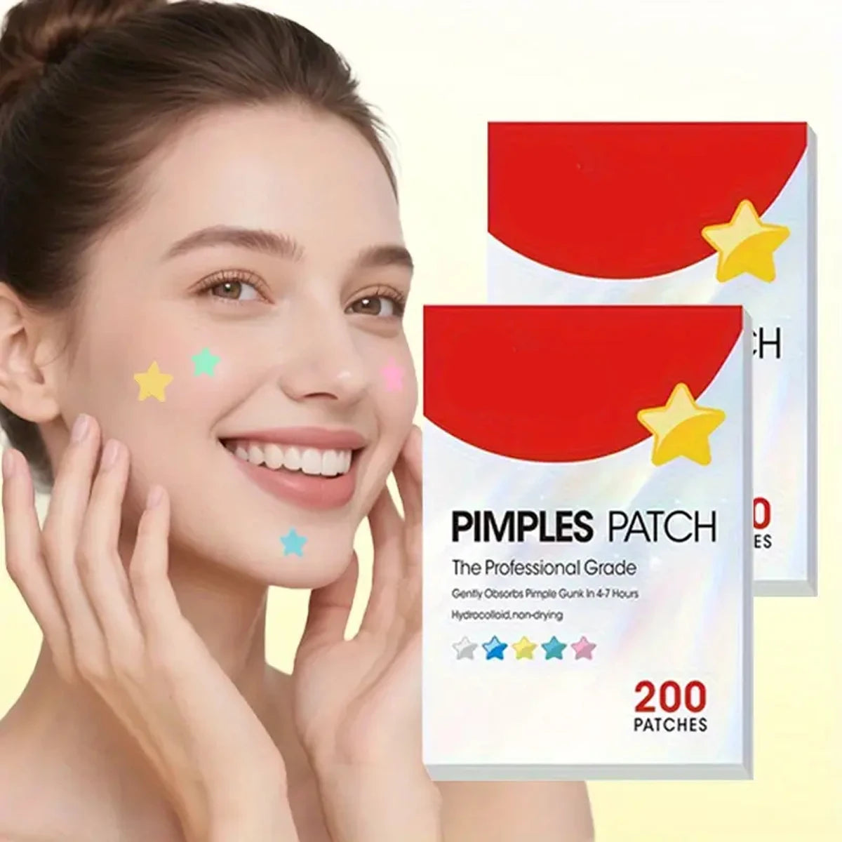 200/1000PCS Acne Patch Water Colloidal Patch Acne Patch Covering Facial Flaws Ultra Thin Invisible Suitable For All Skin Types
