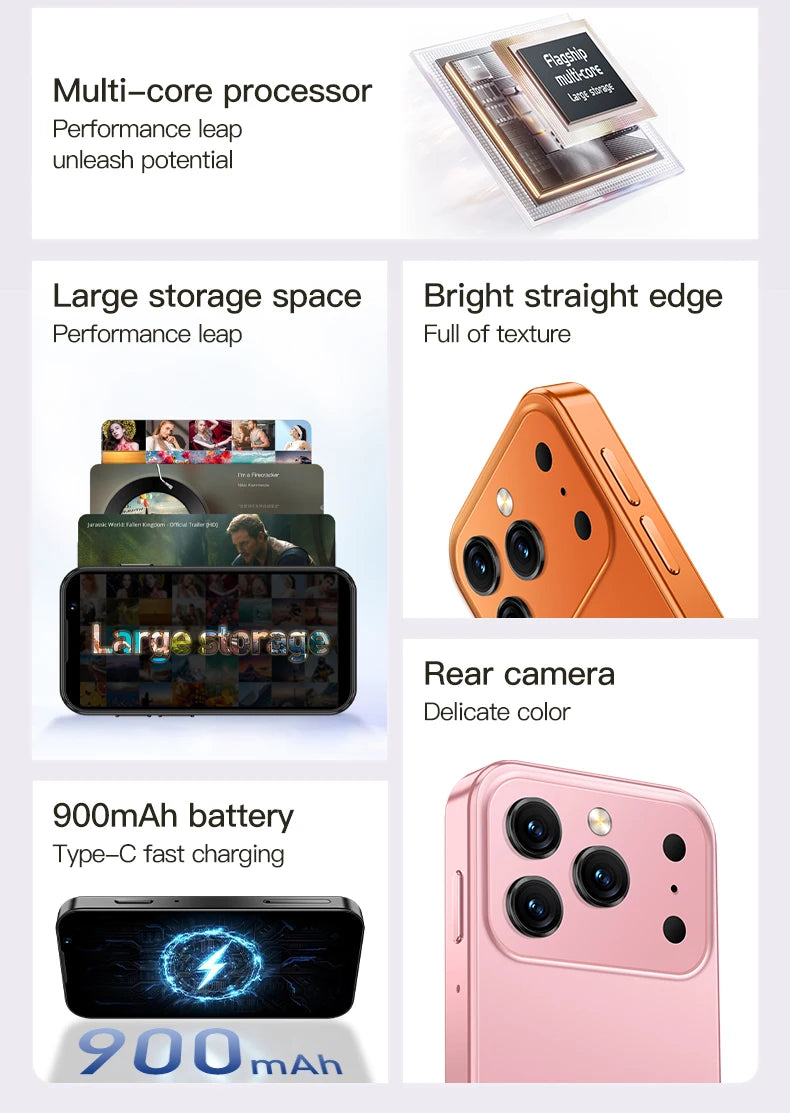 SOYES i17 Mini Android 9.0 Smartphone 3.0 Inches 2GB RAM 16GB ROM Dual SIM Standby Dual Camera Play Store 3G Little Phone