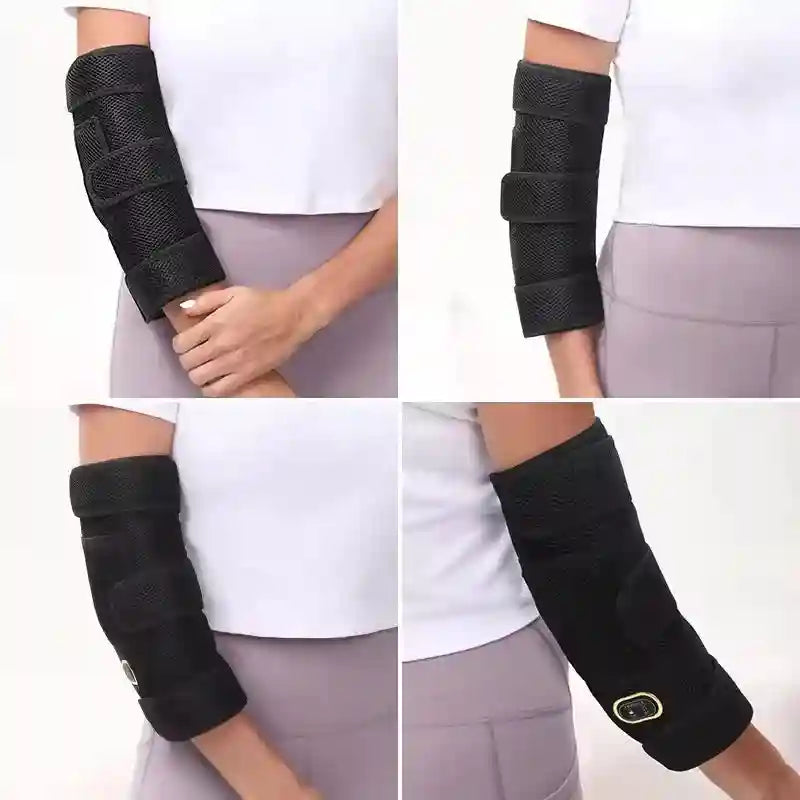 Heated Elbow Brace Wrap: Adjustable Compression Sleeve for Joint Relief Relaxation Treatment Tidesmit