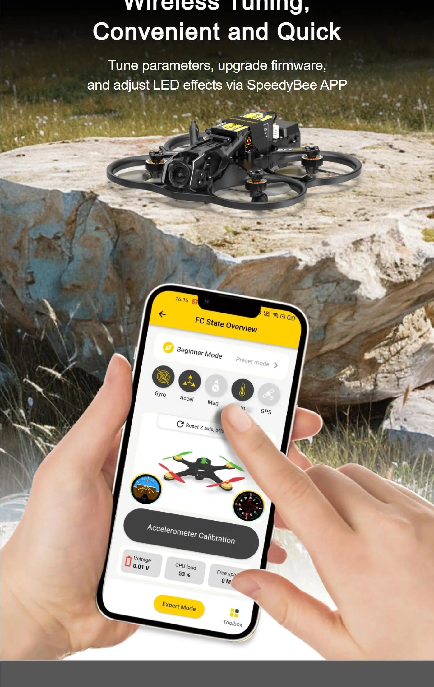 SpeedyBee Bee25 2.5-Inch FPV Cinewhoop Drone with O3 HD Air Unit Tidesmit