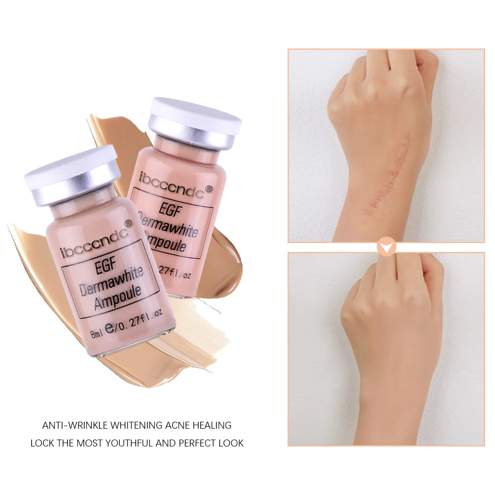 Tidesmit Korea BB Cream Glow Starter Kit featuring Niacinamide and Peptide serum texture close-up for face makeup