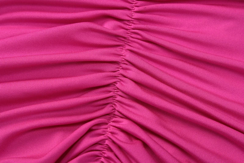 2023 One Shoulder Backless Adjustable Scarf Loop Ruched Sexy Maxi Dress Women Elegant Y2K Streetwear Festival Outfit