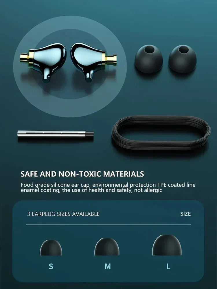 USB-C Wired HiFi Earphones with Ceramic Mic by Tidesmit Tidesmit