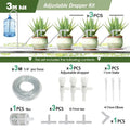 Garden Drip Irrigation Kit with Regulating Valve Potted Plant Watering Device 4/7mm Hose Watering Saving Micro Dripper Greenhous