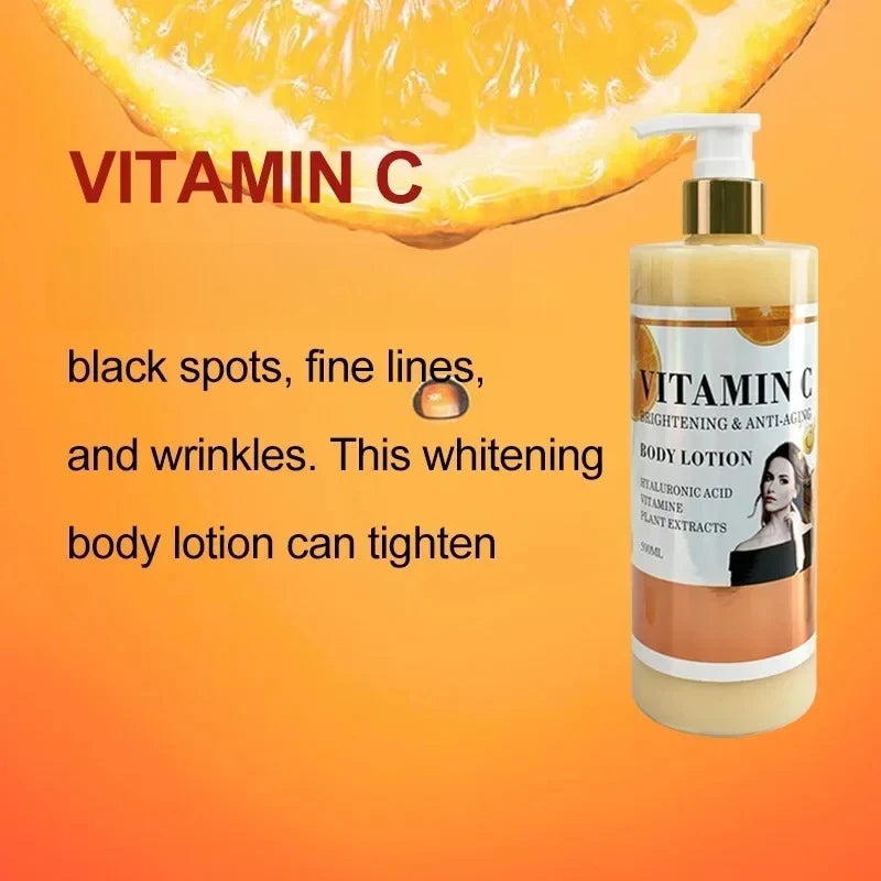 500ml Glutamate Body Cream Vitamin VC Moisturizing Lotion Skin Whitening Nicotinamide Anti Wrinkles Body Lotion