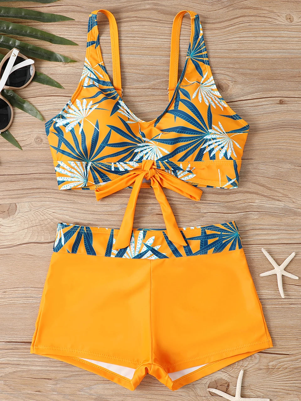 2025 High Waist Bikinis Women Sports Swimwear Print Bathing Suit Female Padded Beach Wear Bathers Swimming Swimsuit Summer