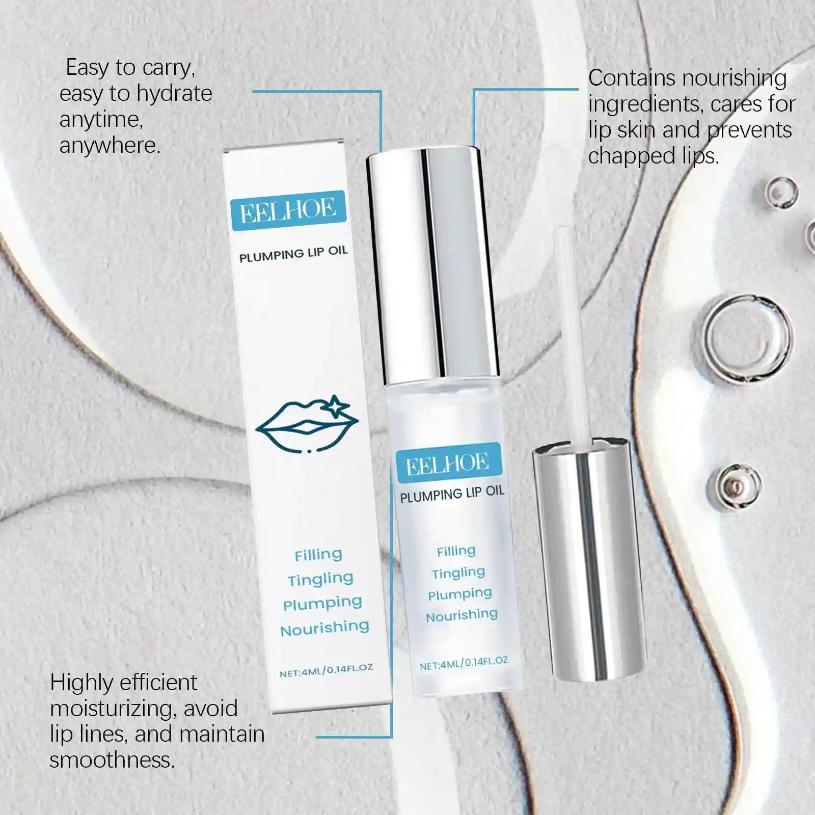 Lip Plumper Serum | Volumizing Lip Treatment for Hydrated Lips Lip Care Tidesmit