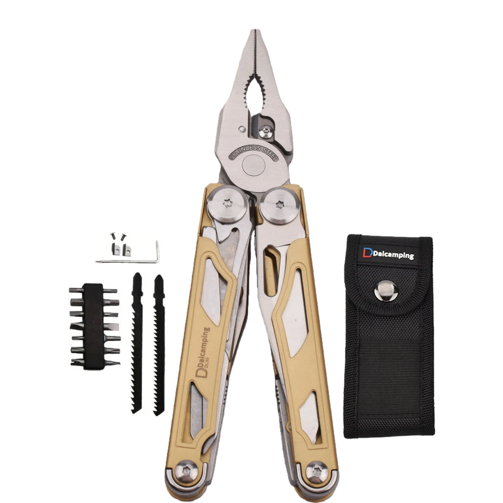 Daicamping DL30 DL301 DL25 Outdoor Camping EDC Plier Set Multifunctional Multitools Hand Multi Tool Folding Multi-tool Kit